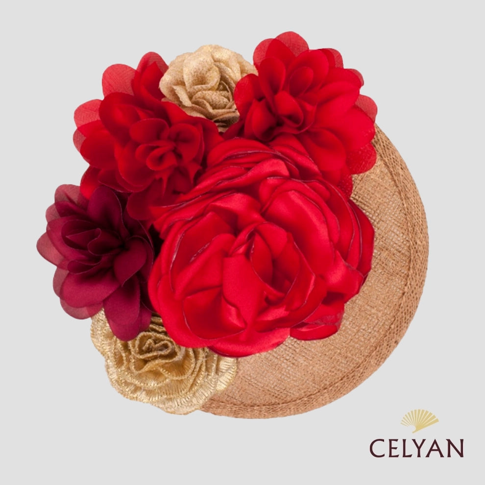 Tocado Fiesta Rojo Ana