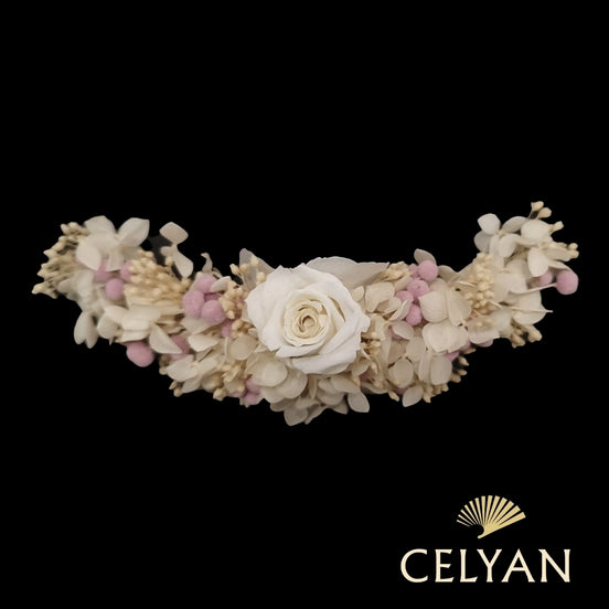 Tocado Preservado Flores Ev 01