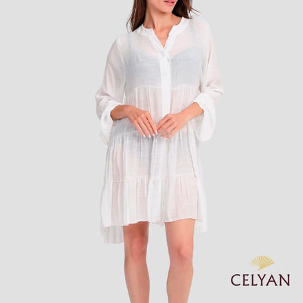 Vestido Liso Blanco