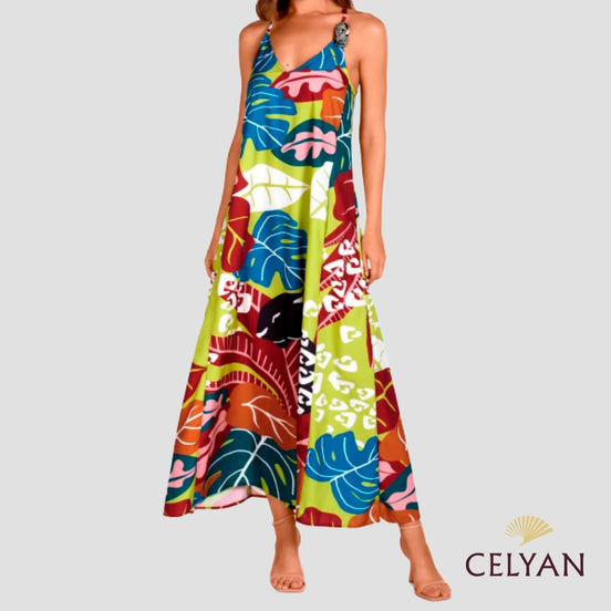 Vestido Largo Estampado 2504