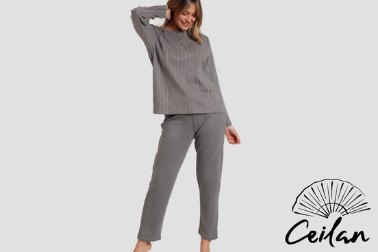 Pijama Mujer GRIS JASPE