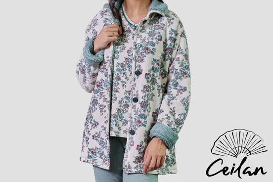 Bata Borrego Verde Floral