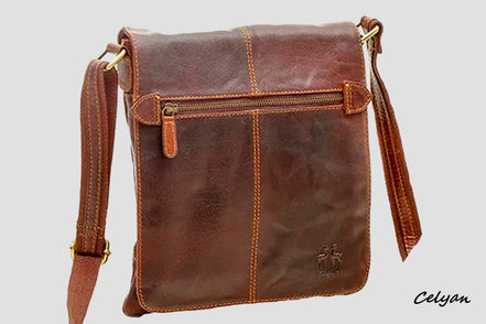 Bandolera De Piel Plana