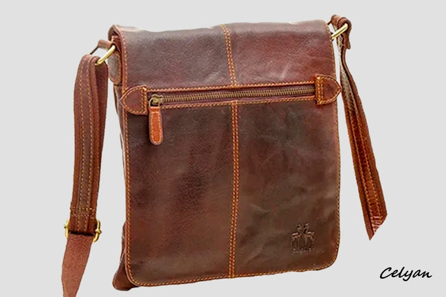 Bandolera De Piel Plana