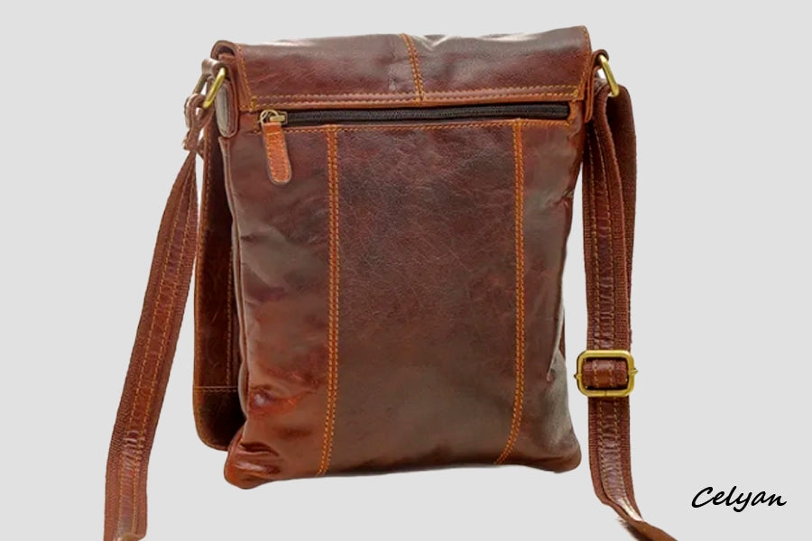 Bandolera De Piel Plana