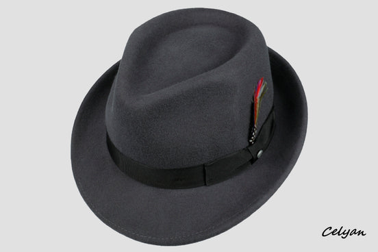 Sombrero Trilby Woolfelt Titanium