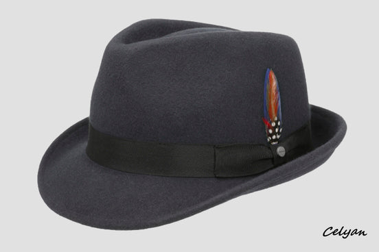 Sombrero Trilby Woolfelt Titanium